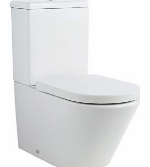 Round White Flush To Wall Toilet Pan