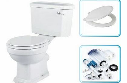 Rowan Bathroom White Ceramic Toilet