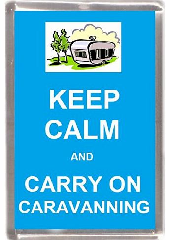 keep calm and carry on caravanning Gift Souvenir Fridge Magnet