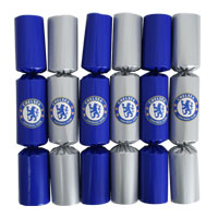 Chelsea 6 pack of Crackers in Box  - Blue/Silver.