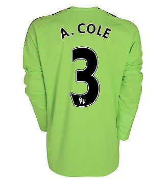Adidas 2010-11 Chelsea Long Sleeve Third Shirt (A. Cole