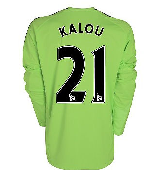 Adidas 2010-11 Chelsea Long Sleeve Third Shirt (Kalou 21)