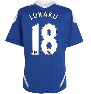 Chelsea Adidas 2011-12 Chelsea Home Football Shirt (Lukaku 18)