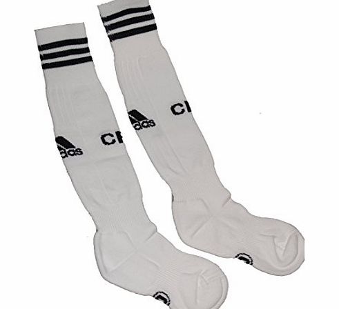 Chelsea FC Adidas white black 3rd away kit junior football socks 2009-10 size 4.5-6