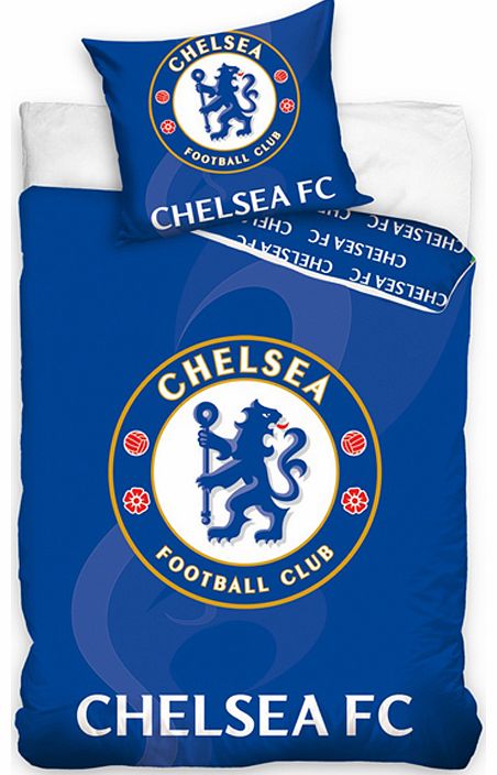 Chelsea FC Blue Single Duvet Cover Set