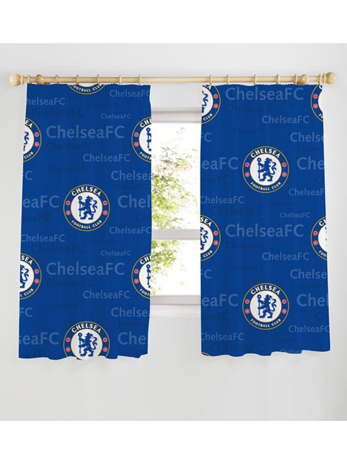 Chelsea FC Echo Curtains 72` Drop