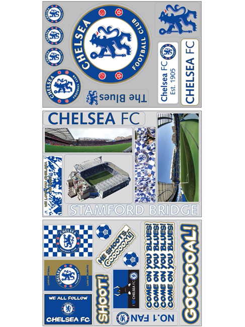 Chelsea FC Stikarounds Wall Stickers 54 pieces