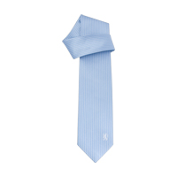 Pin Stripe Tie - Pale Blue.