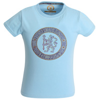 Rhinestone T-Shirt - Blue - Girls.