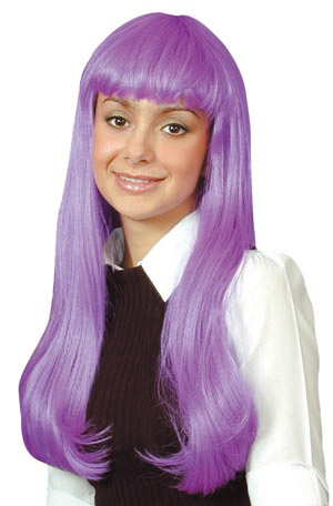 cher wig, purple
