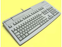 Magnetic card reading keyboard, beige, PS/2