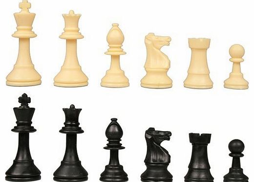 Chess and Bridge 3.75 Inches Plastic Staunton Chess Pieces