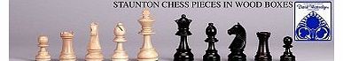Chess Staunton Chess Set 3 inch King Weighted Very Dark Black