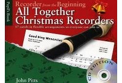 John Pitts Recorder From The Beginning All Together Christmas Bk/Cd