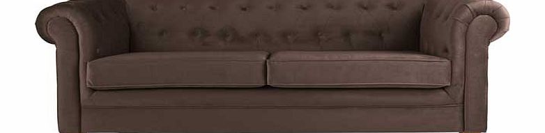 Large Fabric Sofa - Chocolate