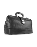 Black Genuine Italian Leather Doctor Bag