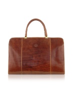 Handmade Brown Genuine Italian Leather Business Bag