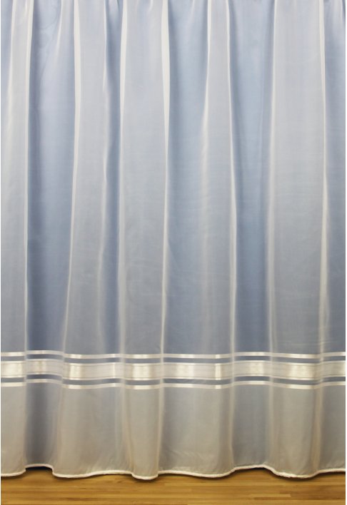 White Modern Voile Curtains
