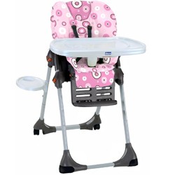 Polly DoublePhase Highchair Pois Pink