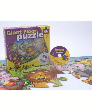 Childrens Audio Co Jungle Puzzle & CD