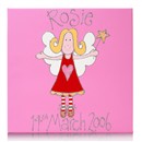 Childrens Personalised Name Canvas - Large Fairy