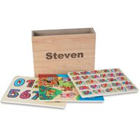 Personalised Wooden Puzzle Set in Box