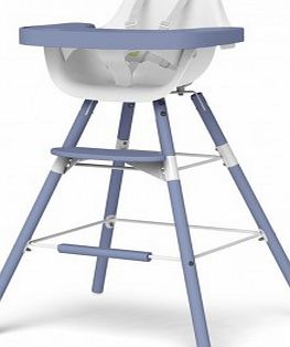 Evolu transforming high chair - white/blue `One