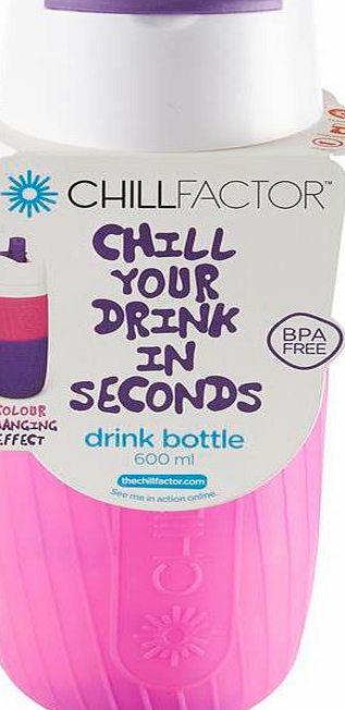 Chill Factor 600ml Drinks Bottle - Pink