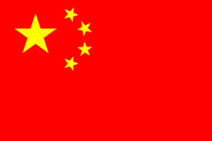 China paper flag, 11 x 8``