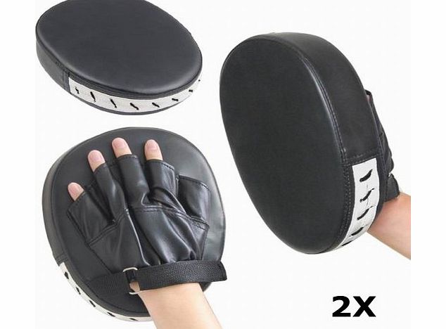 chincyboo Caltrad 2pcs Black Boxing Gloves Mitts Training Target Focus Punch Pads