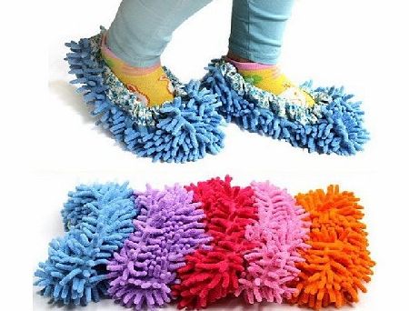 ChineOn Cute Dust Mop Slippers Shoes Floor Cleaner Clean Easy Bathroom Office Kitchen(Pink)