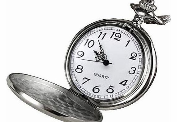 Cool Chrome Chain Pocket Watch (Silver)