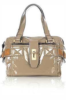 Chloandeacute; Audra patent leather tote