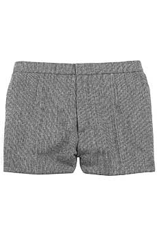 Chloandeacute; Wool check shorts
