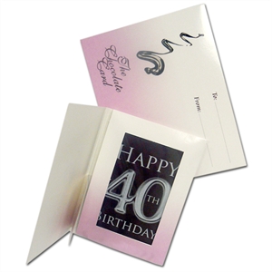 Chocolate Cards - 40th Birthday