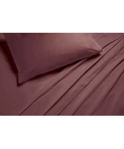 chocolate Fitted Sheet Set Single Bed