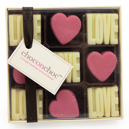 Chocolate Love and Hearts