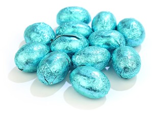 Blue mini Easter eggs - Bag of 100