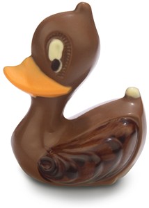 Milk chocolate Easter duck