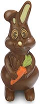 Chocolate Trading Co. Milk Chocolate Easter Rabbit with Carrot
