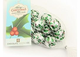 Chocolate Trading Co Net of chocolate holly balls