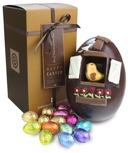 Chocolate Trading Co Oeuf Maisonnette, Dark chocolate Easter egg -