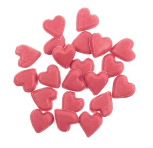Pink heart chocolate decorations - Tub of 350