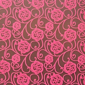 Chocolate Trading Co Pink rose, chocolate transfer sheets x2