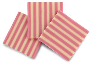 Chocolate Trading Co Pink stripe chocolate panel decorations - Box of