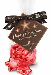 Red Christmas chocolate stars - Bag of 20