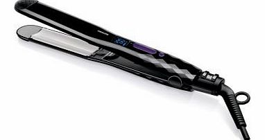 Philips Salon Straight and Curl Hair Straightener with Locks for storage.