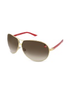 Dior Tiny - Ladybird Metal Aviator Sunglasses