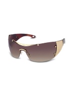 Diorito 2 - Top Signature Bar Metal Shield Sunglasses