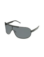 Signature Metal Aviator Shield Sunglasses